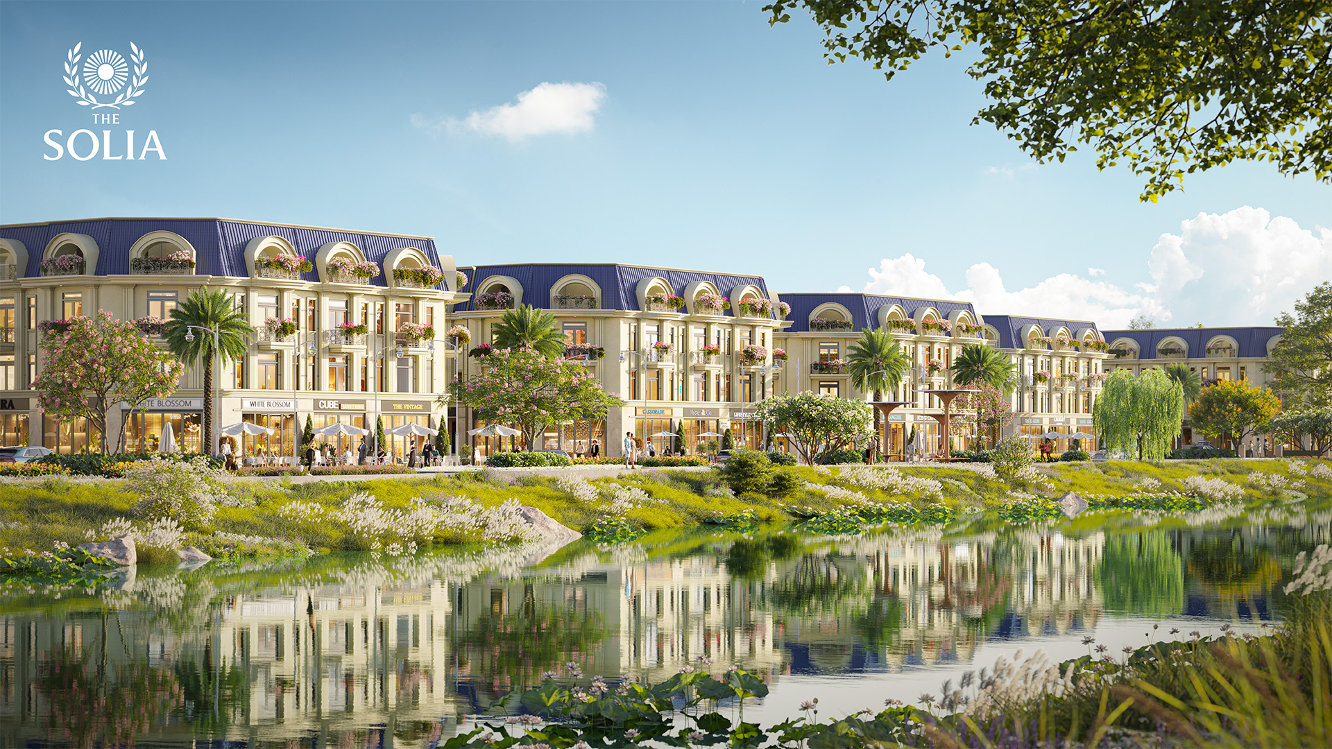 thiết kế BIỆT THỰ VEN KÊNH khu đô thị The Solia