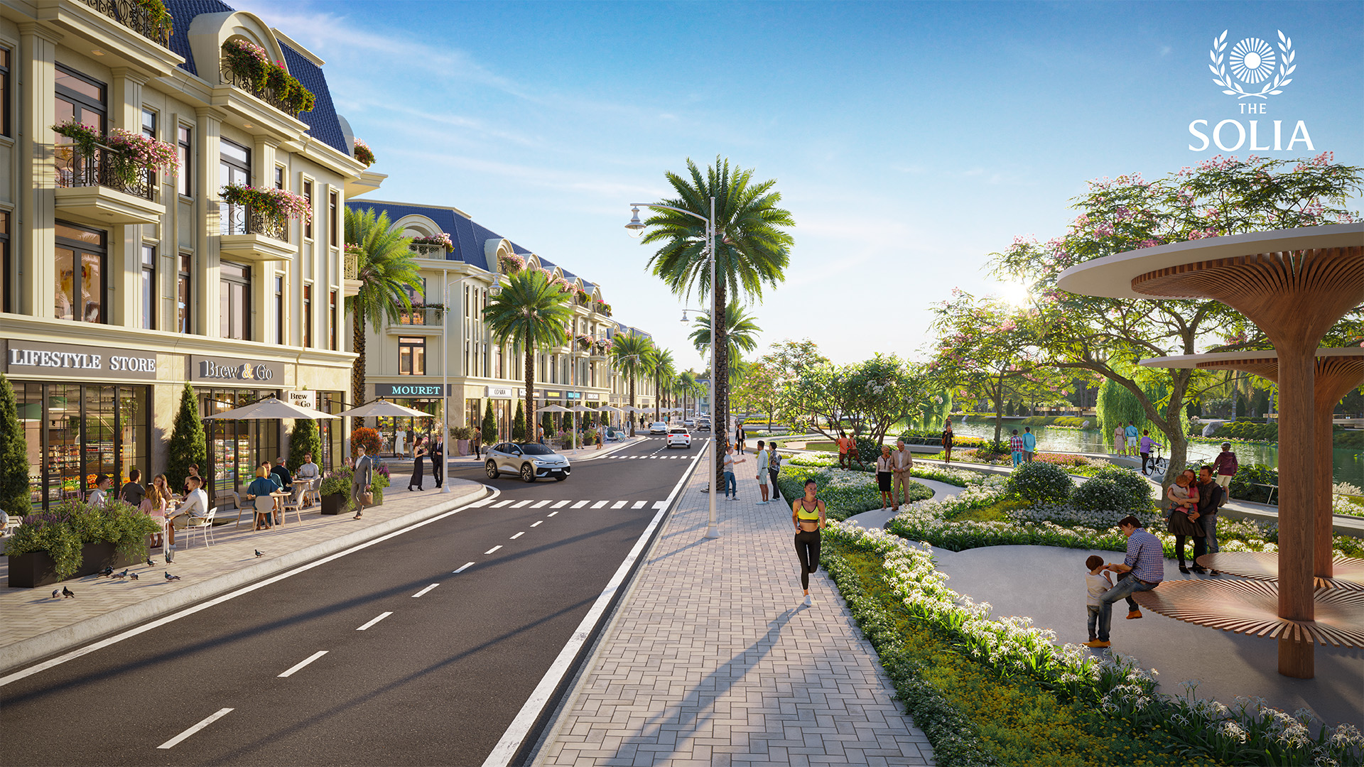 thiết kế NHÀ PHỐ LIỀN KỀ khu đô thị The Solia